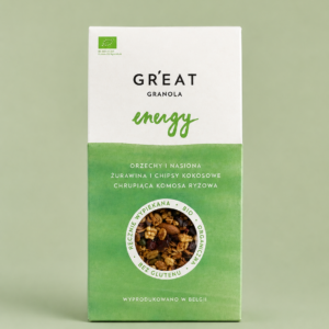 Granola Żurawina • Płatki Kokosowe • Komosa Ryżowa