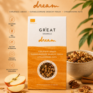 Granola Chrupkie Jabłko • Karmelizowany Orzech Pekan • Cynamon