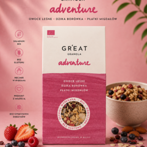 Granola Czerwone Owoce • Dzika Jagoda • Migdały w Płatkach
