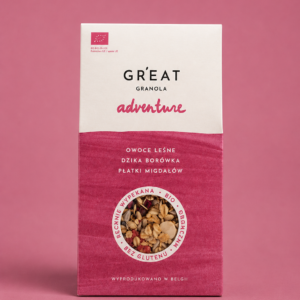 Granola Czerwone Owoce • Dzika Jagoda • Migdały w Płatkach