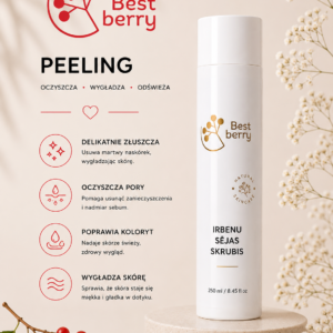 Naturalny scrub/peeling do twarzy z kaliną (250ml)