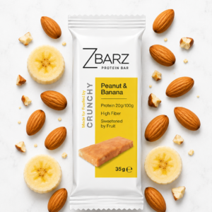 Baton proteinowy crunchy z bananem i orzeszkami ziemnymi (35g)