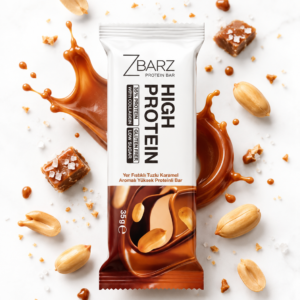Baton proteinowy z orzeszkami ziemnymi i słonym karmelem (35g)